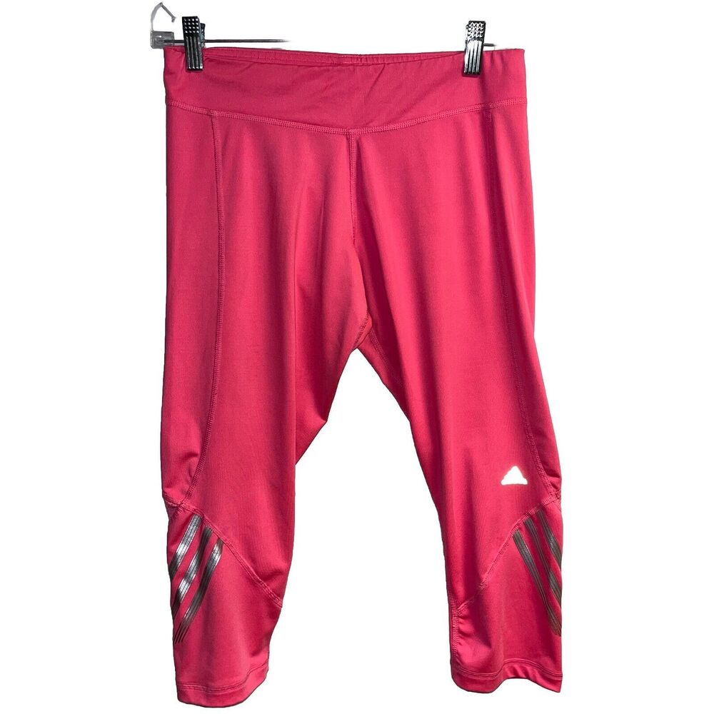 Adidas Capri Leggings Women’s‎ M Climalite Workout Athleisure Yoga Walking Gym